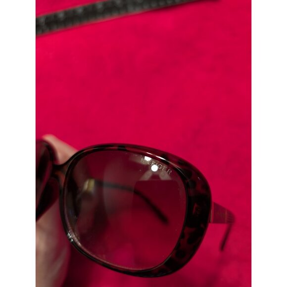 Tommy Hilfiger Leopard Tortoise Oversized Sunglasses Brown Gradient Women’s - Picture 2 of 5